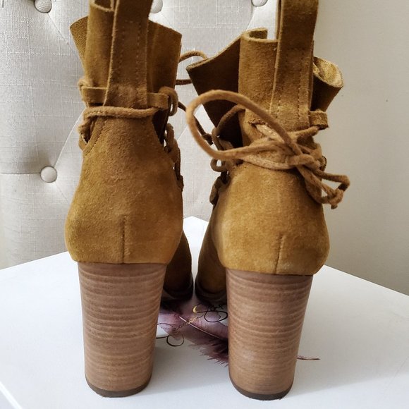 Jessica Simpson split suede ankle booties - Picture 3 of 6